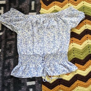 Floral off the shoulder top